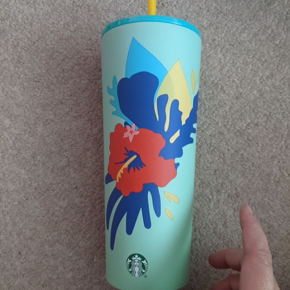 Brand new tropical Starbucks tumbler
